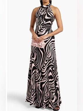 Diane von Furstenberg Trista Zebra Maxi Dress